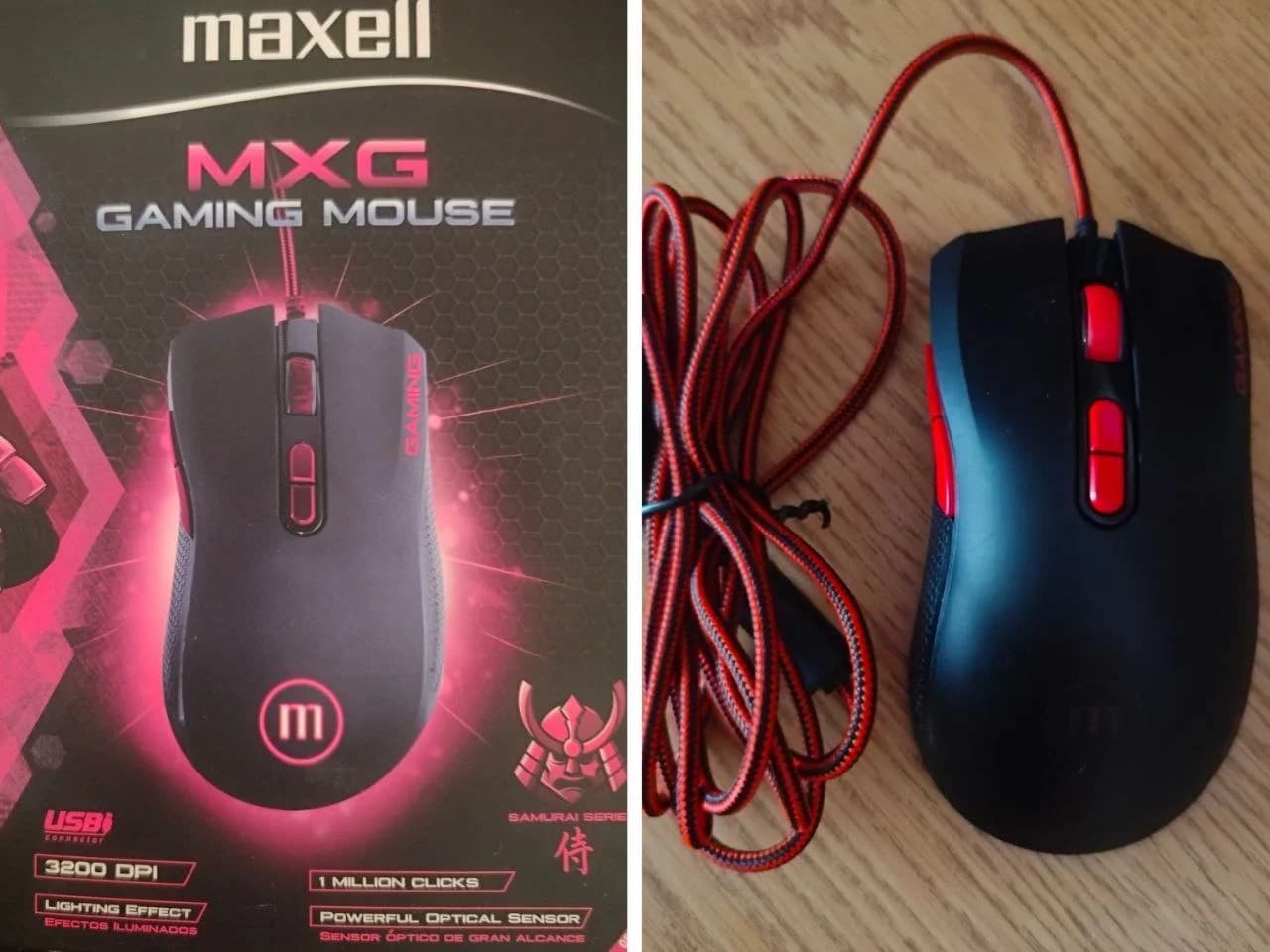 Игровая проводная компьютерная мышь MAXELL