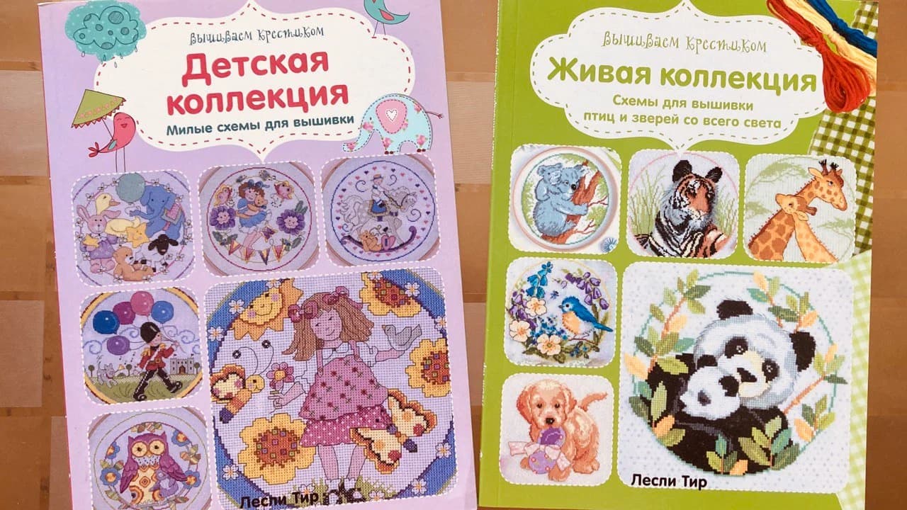Две книги по вышиванию крестиком
