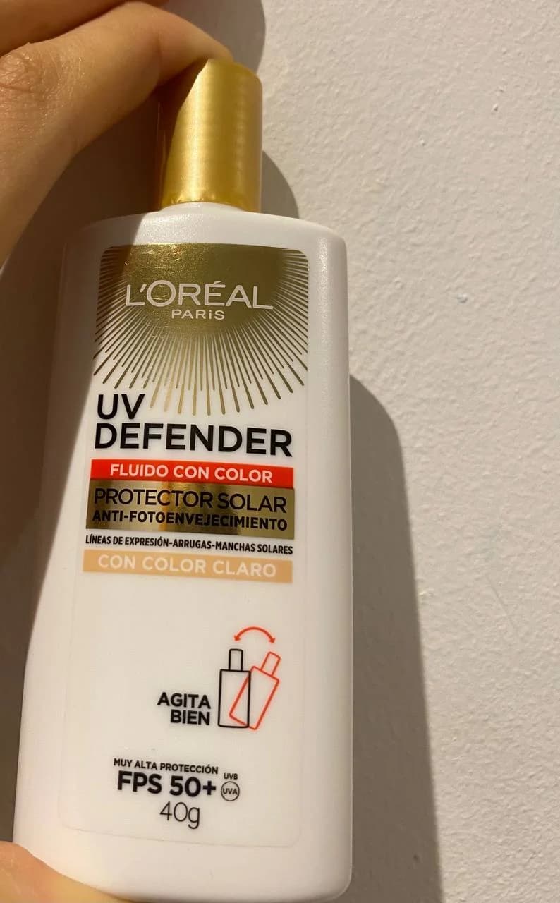 Солнцезащитный крем Loreal с тональным