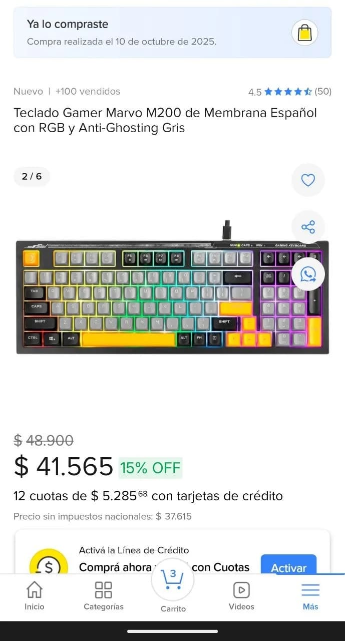 Игровая клавиатура Marvo K638 SP
