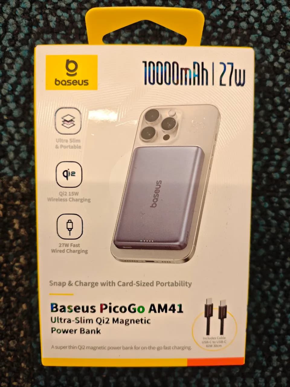 Baseus PicoGo Qi2 MagSafe 10000мАч 27W