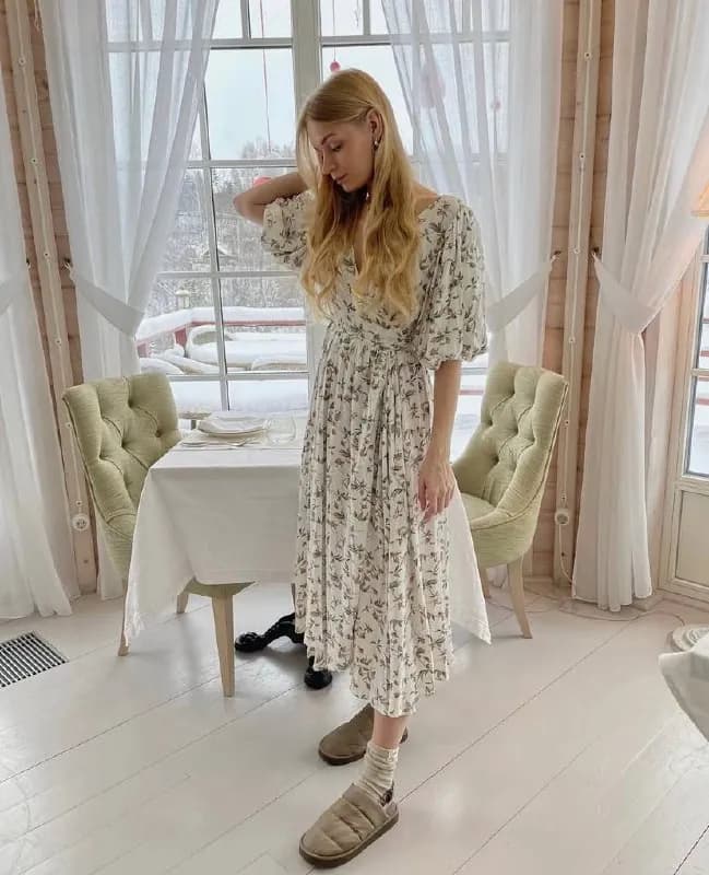 Женское платье на запах Country Textile