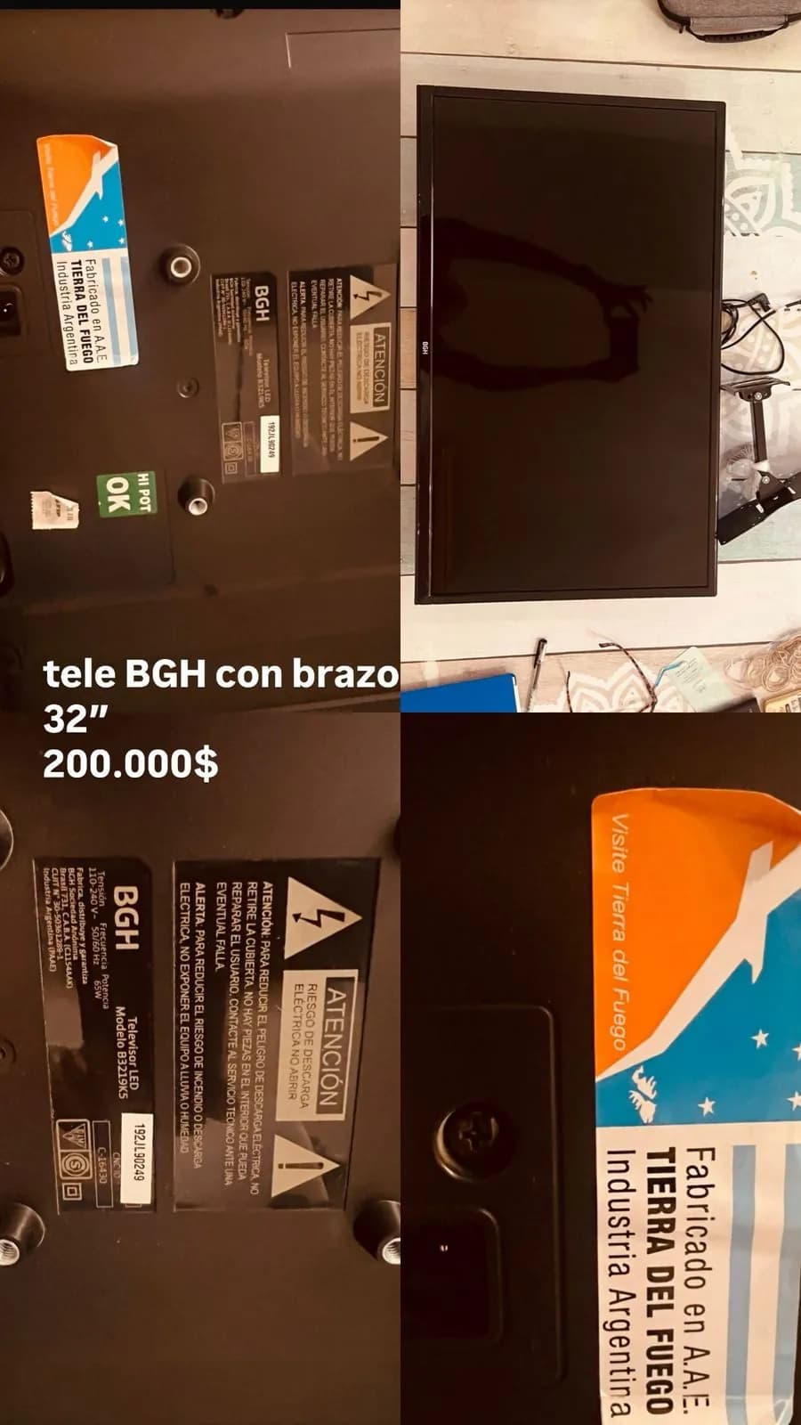 Телевизор BGH 32 дюйма с кронштейном