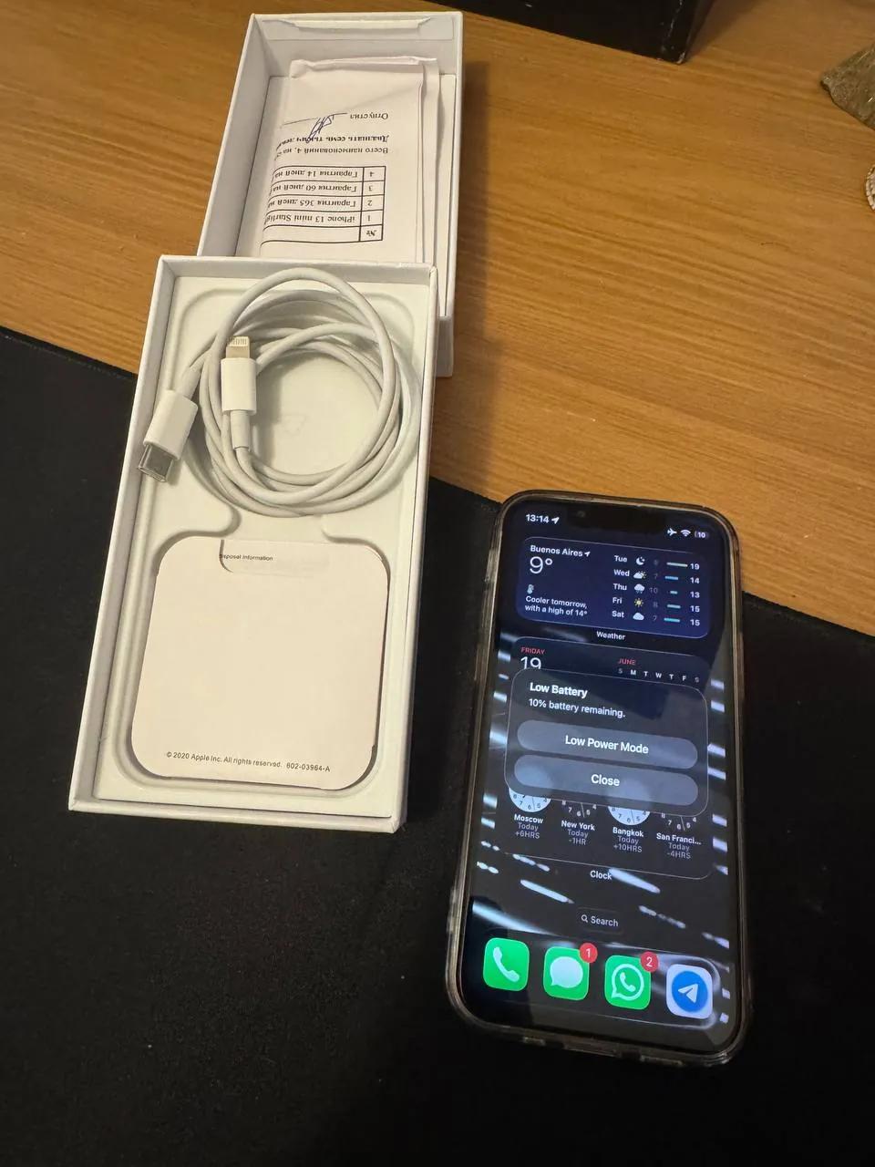 iPhone 13 mini 256GB белый