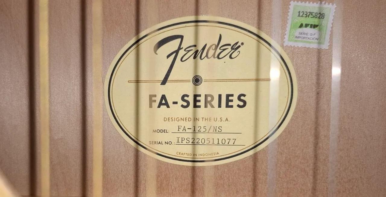 Акустическая гитара Fender FA-125 NS