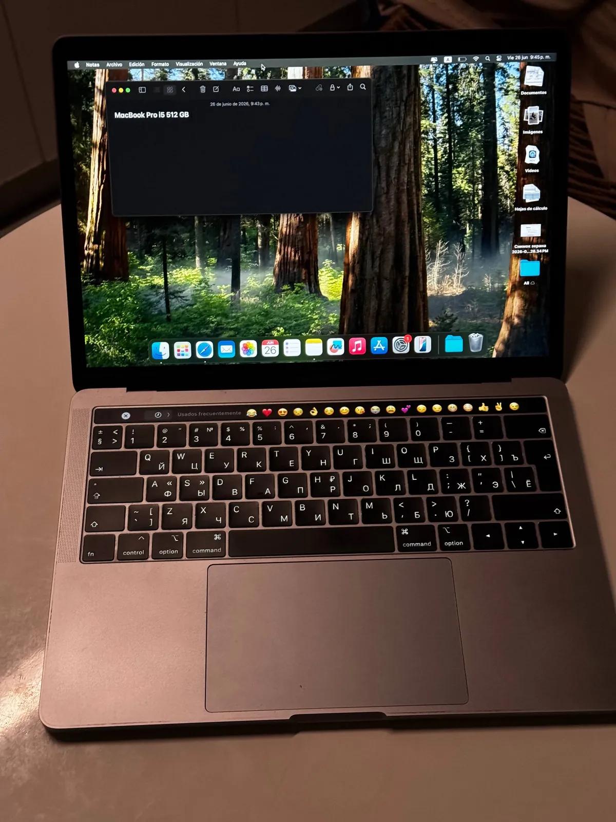 MacBook 13 i5 512 GB 8 RAM
