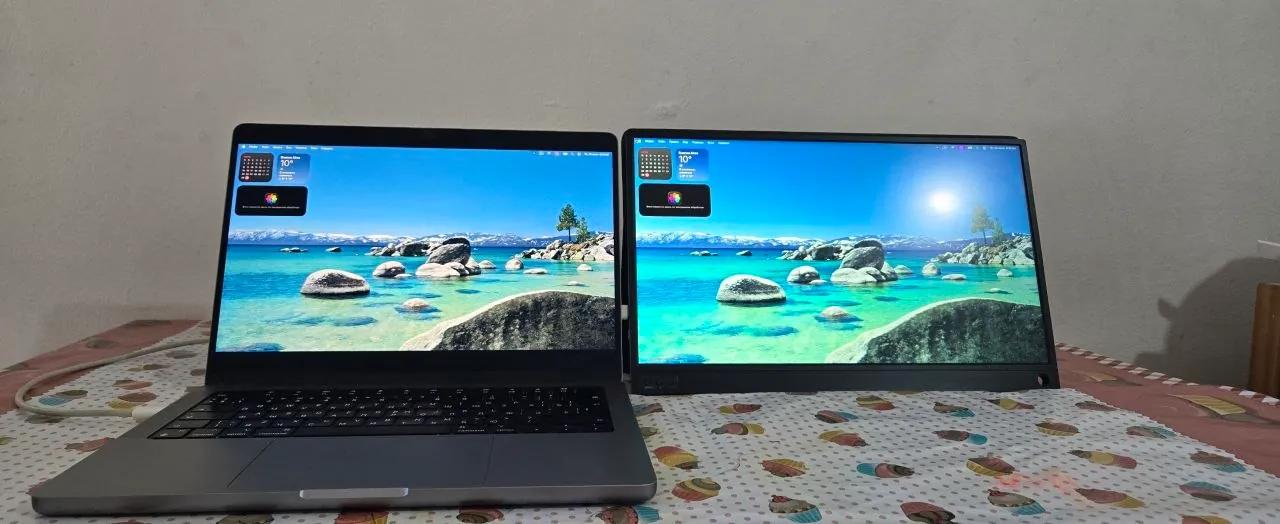 MacBook Pro 14 M1 Pro 16GB 512GB монитор
