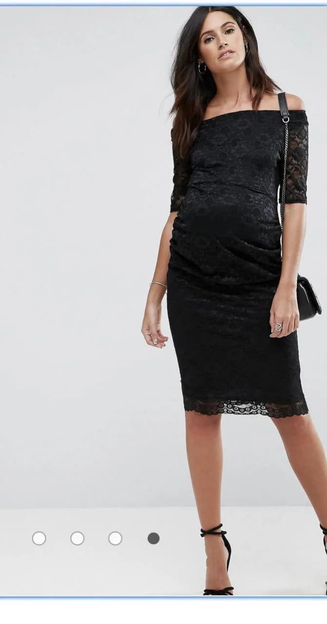 Платье для беременных ASOS чёрное