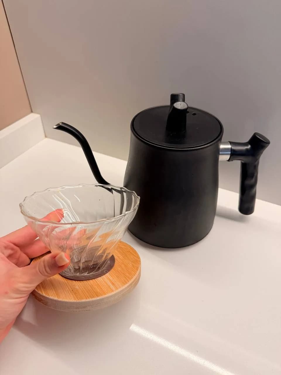 Набор для кофе V60 чайник и воронка