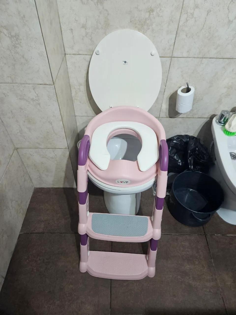 Детский горшок Love и накладка на унитаз