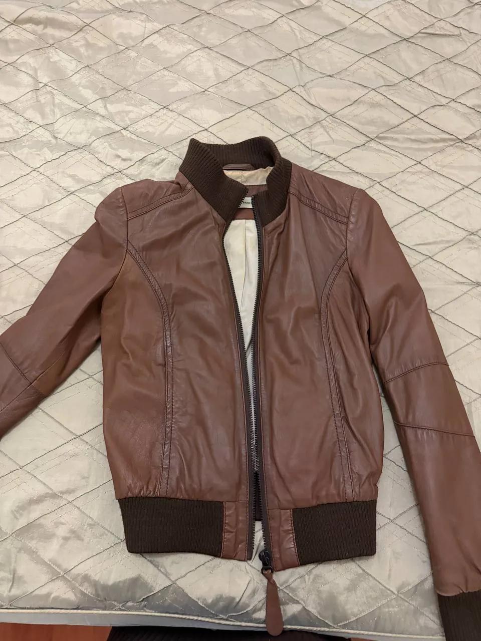 Куртка кожаная женская Zara размер S