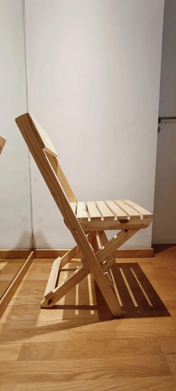 Складные деревянные стулья для балкона