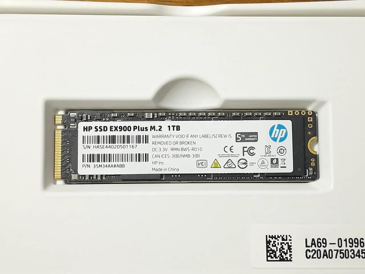 SSD M.2 HP 1TB как новый