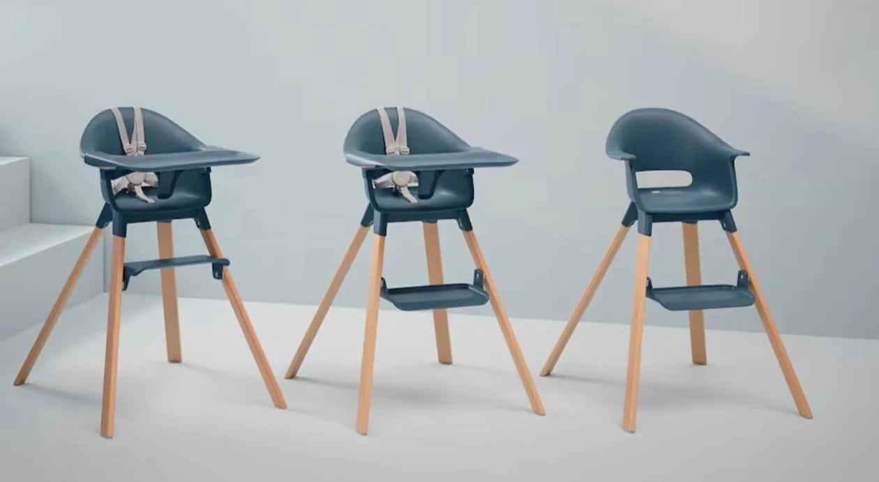 Стул Stokke Clikk зелёный со столиком