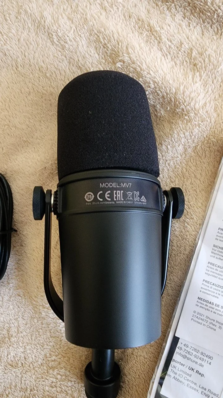 Подкаст микрофон Shure MV7 USB (оригинал) 2