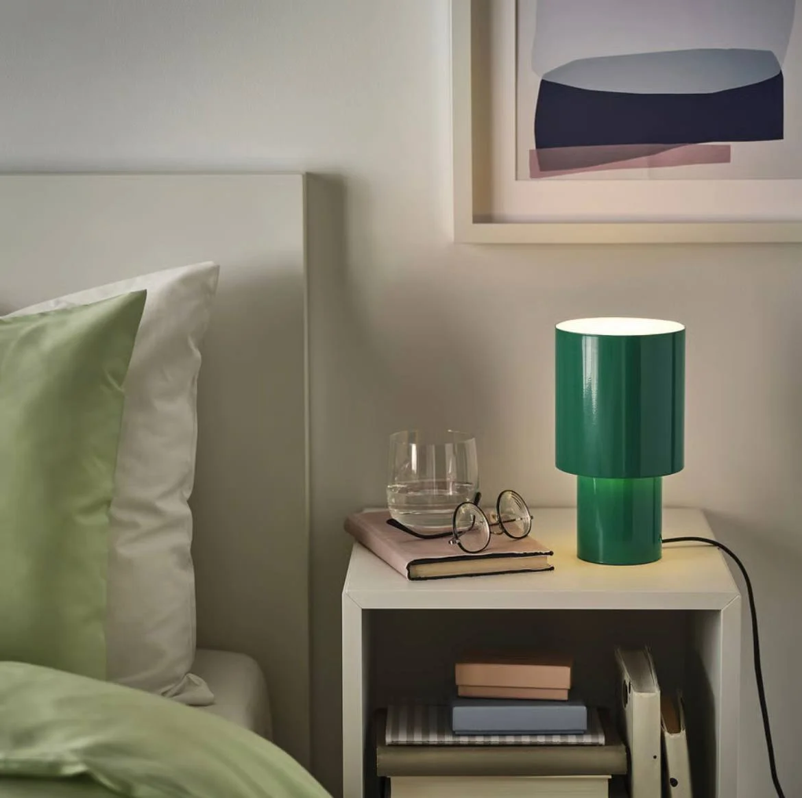 Светильник IKEA зеленый 22 см 1