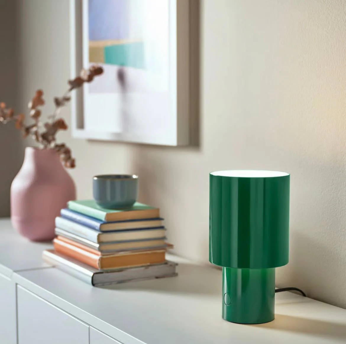 Светильник IKEA зеленый 22 см 2