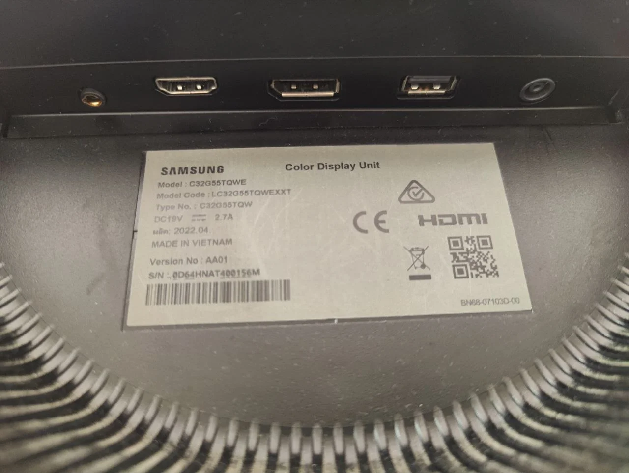 Монитор Samsung Odyssey G5 32 2K 144Hz 2