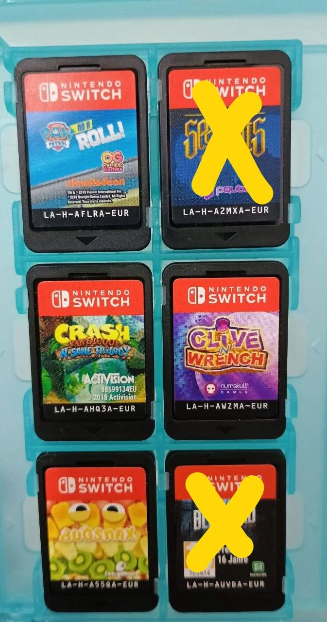 Картриджи для Nintendo Switch 1