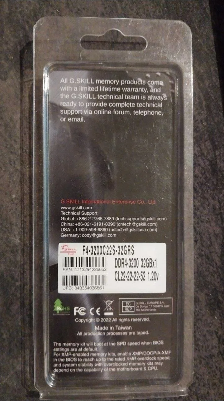 Оперативная память G.Skill 32GB DDR4 so-dimm 4