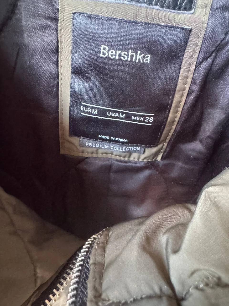 Женская парка Bershka хаки M 4