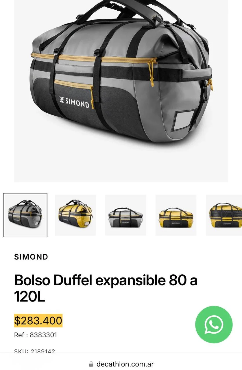 Сумка-рюкзак Decathlon 80-120л 7