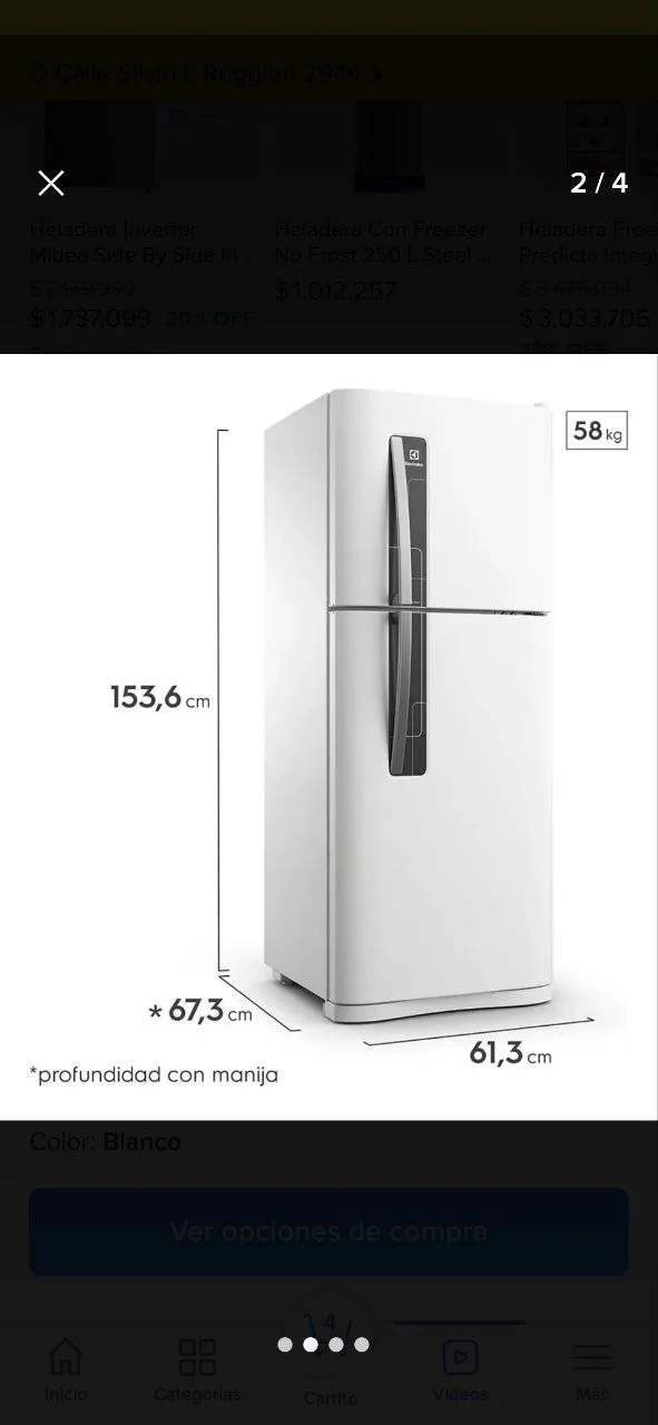 Холодильник Electrolux 260 литров 2