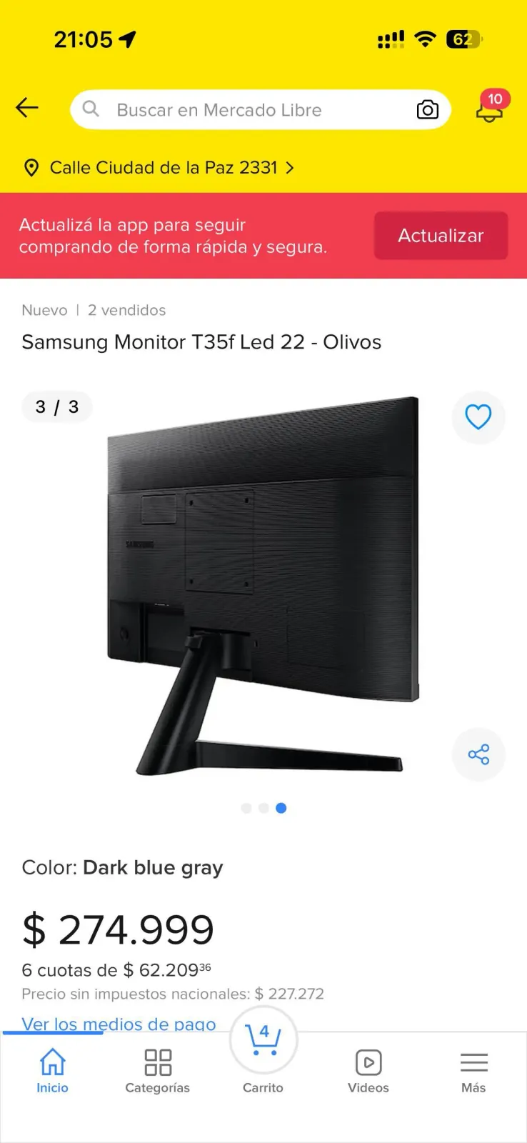 Монитор Samsung 22 дюйма 4