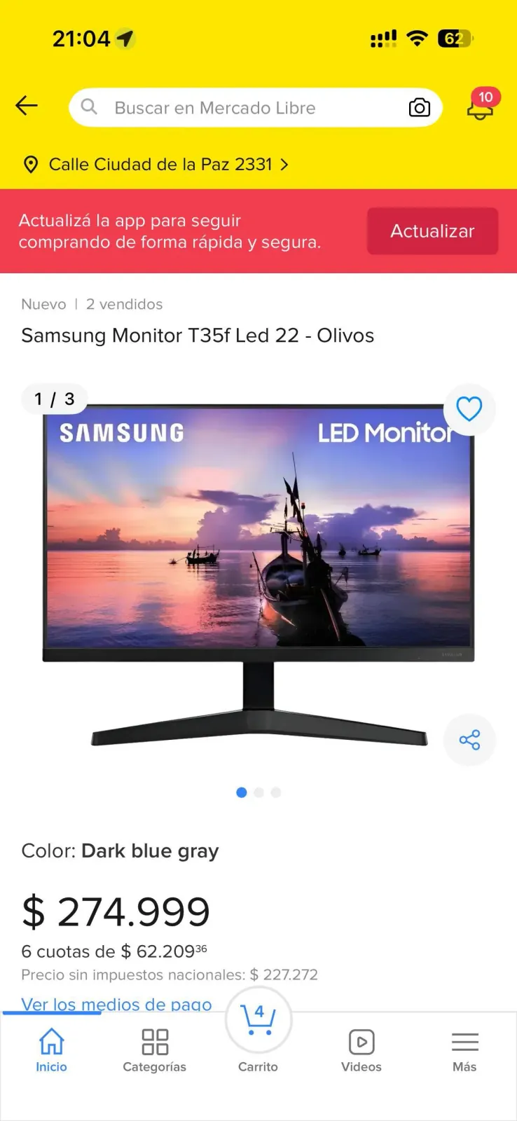 Монитор Samsung 22 дюйма 3