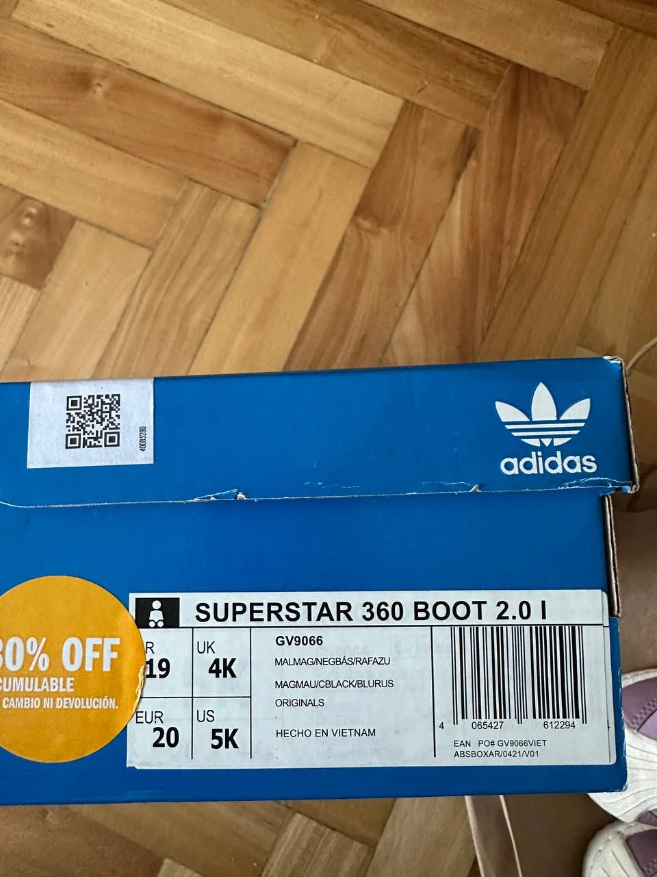 Детские ботиночки adidas зимние 5