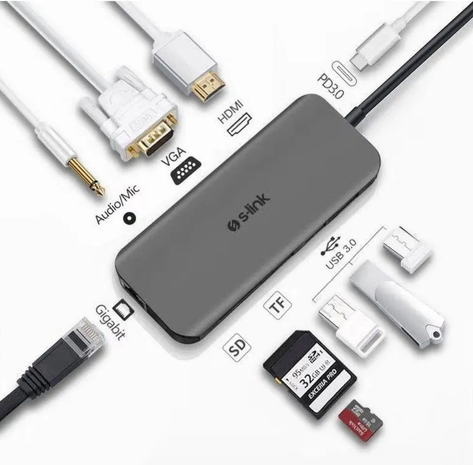 USB-C хаб S-Link для MacBook 2
