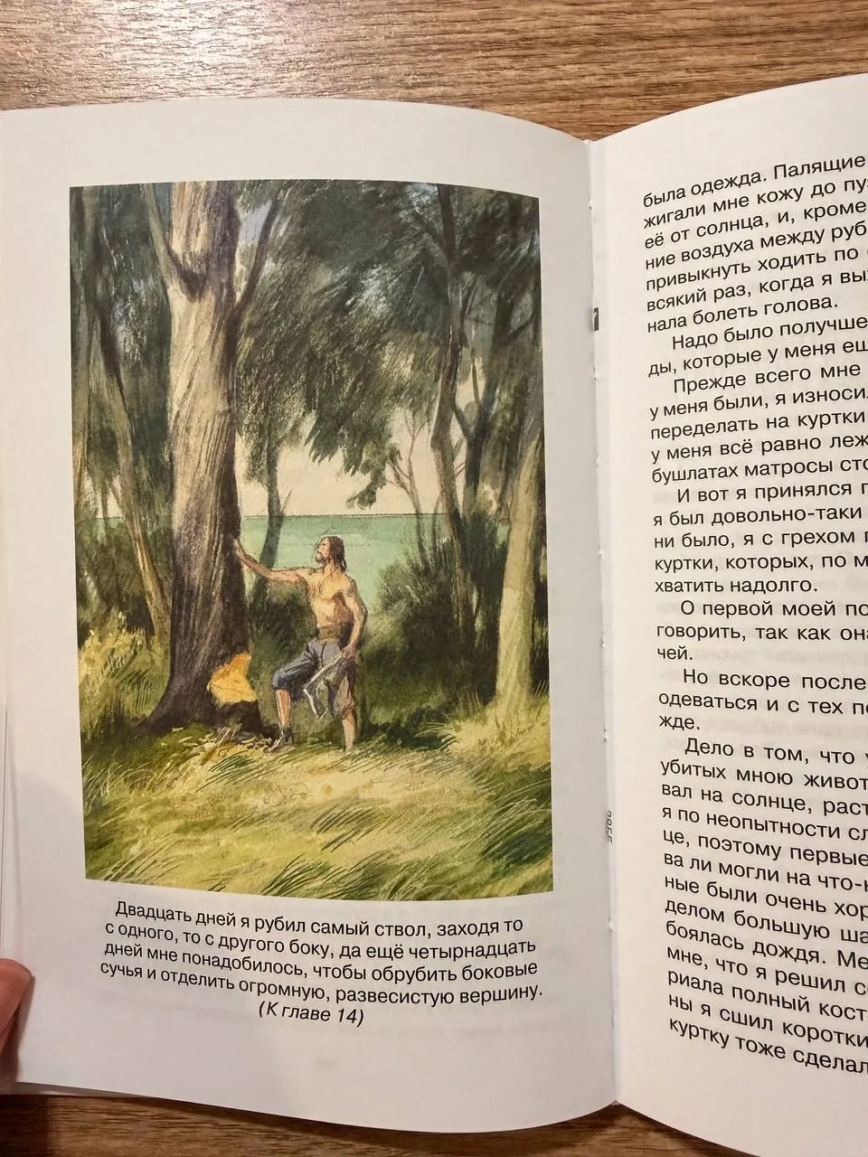 Книга Робинзон Крузо Дефо детям 3