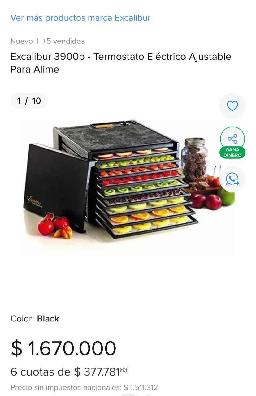 Дегидратор Excalibur 3900B 9 лотков 3