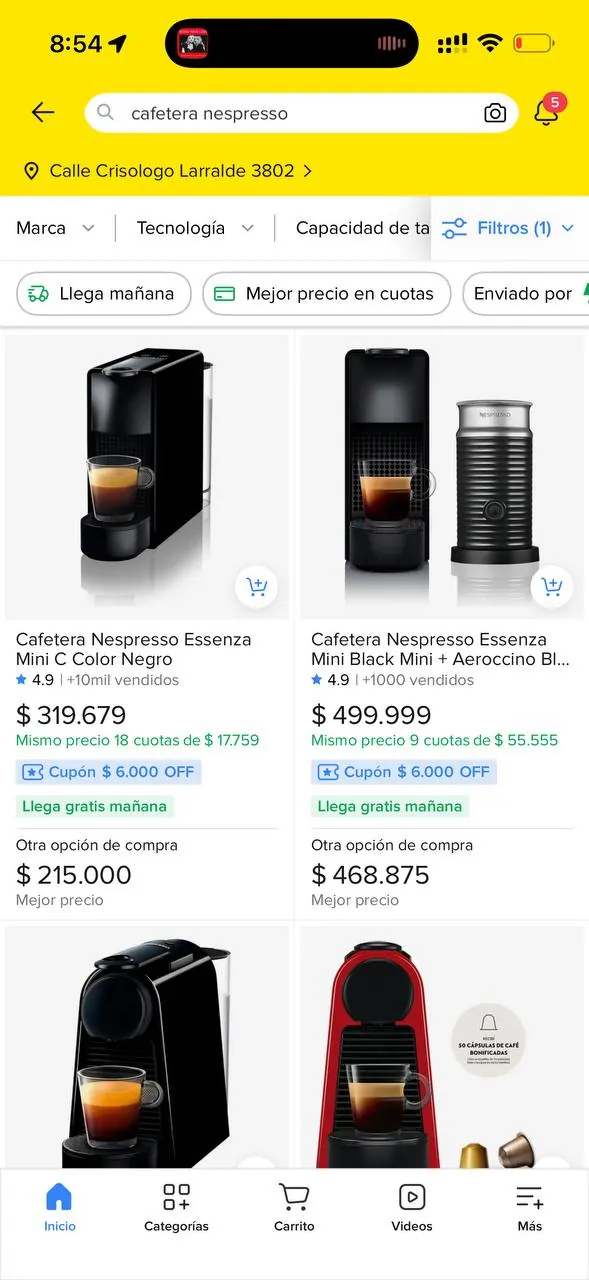 Кофемашина Nespresso Essenza Mini C30 4