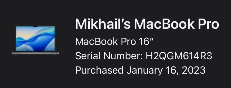 MacBook M1 Pro 16GB 512GB идеальное состояние 5