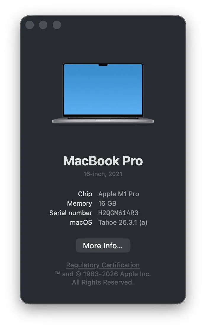 MacBook M1 Pro 16GB 512GB идеальное состояние 4