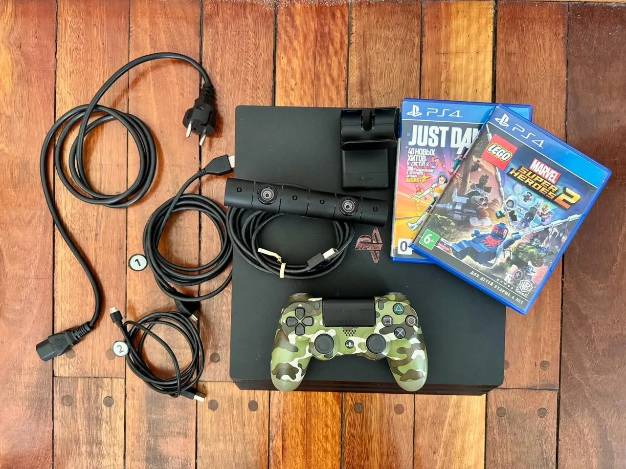 PlayStation 4 Pro 1TB с камерой и 2 играми 1