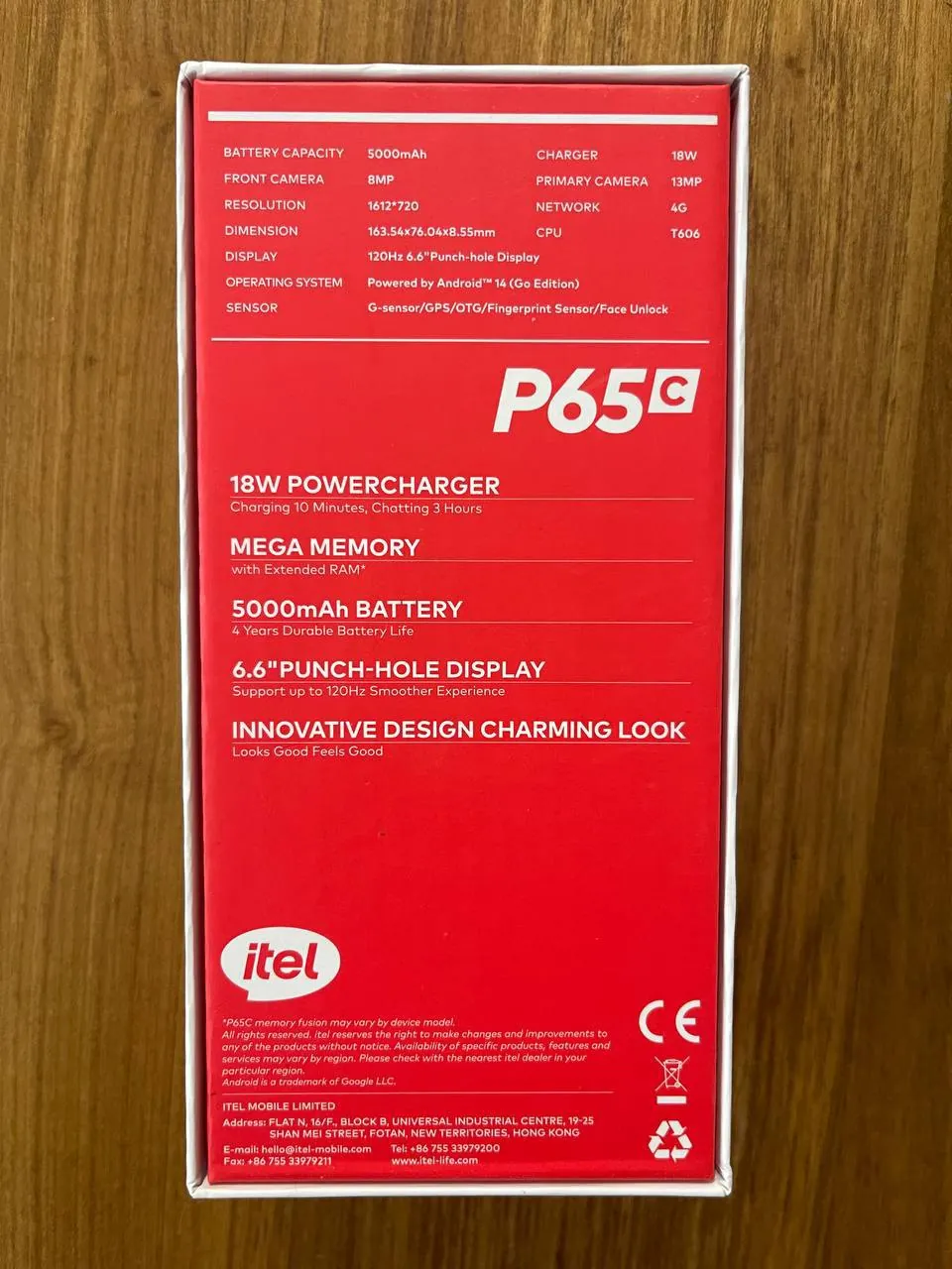 Смартфон itel P65C 4+128GB новый 2