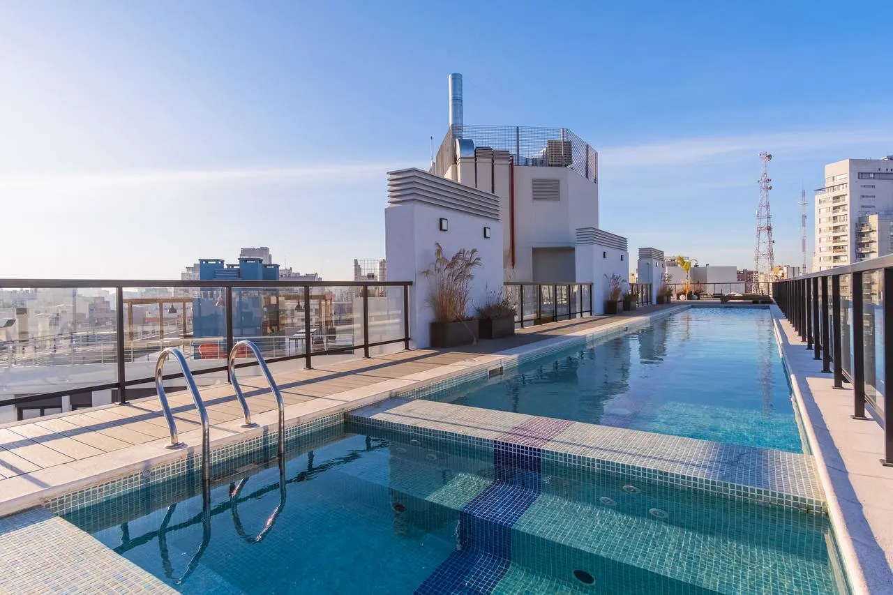 2к квартира с бассейном в Villa Crespo 9