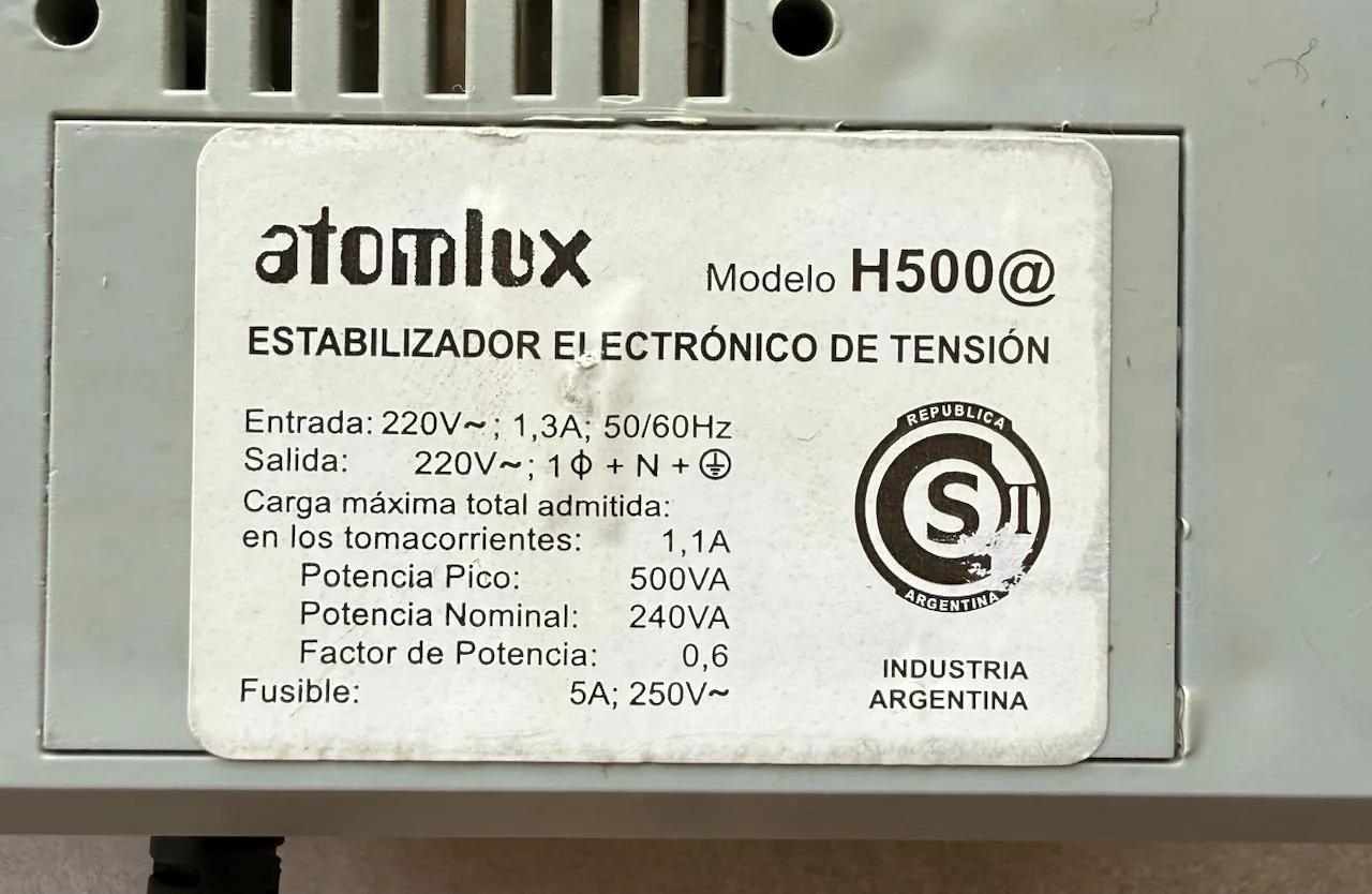 Стабилизатор напряжения Atomlux H500 3
