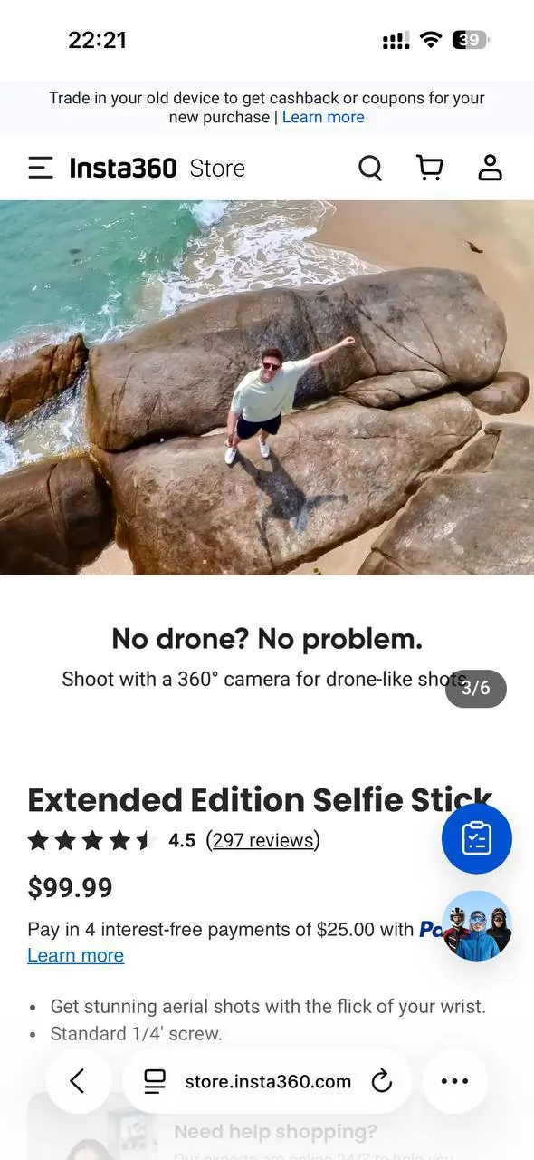 Insta360 X3 с палкой 3 м и аксессуарами 9