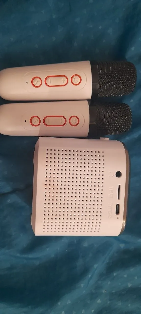 Bluetooth колонка-караоке с 2 микрофонами 2