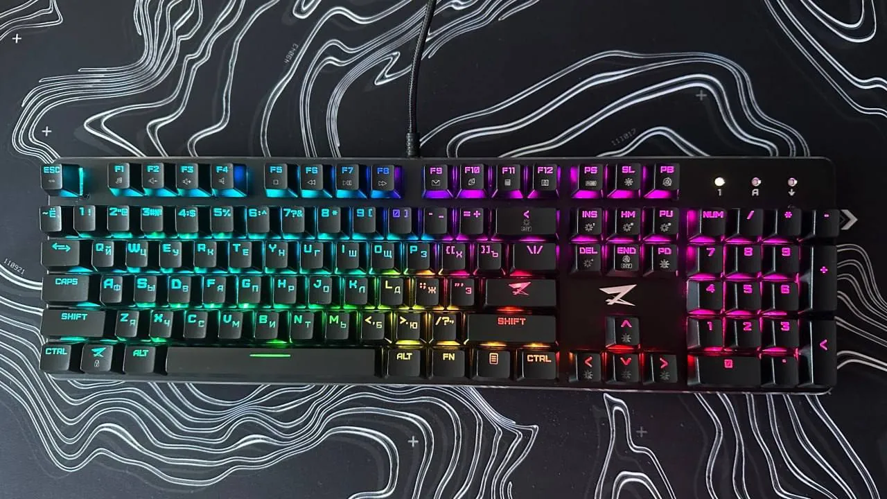 Механическая клавиатура ZET Gaming Blue русская 1