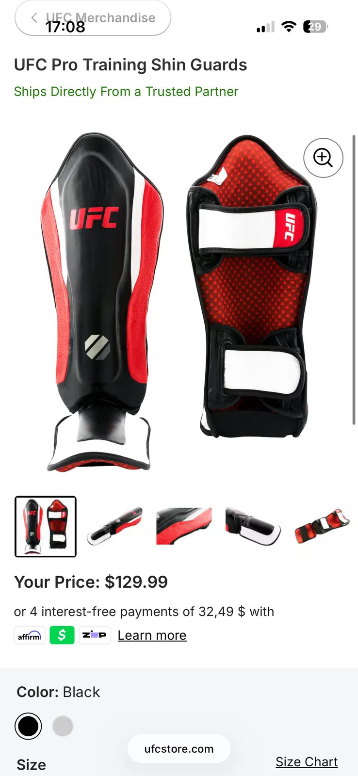 Щитки UFC новые размер L/XL не подошли 2