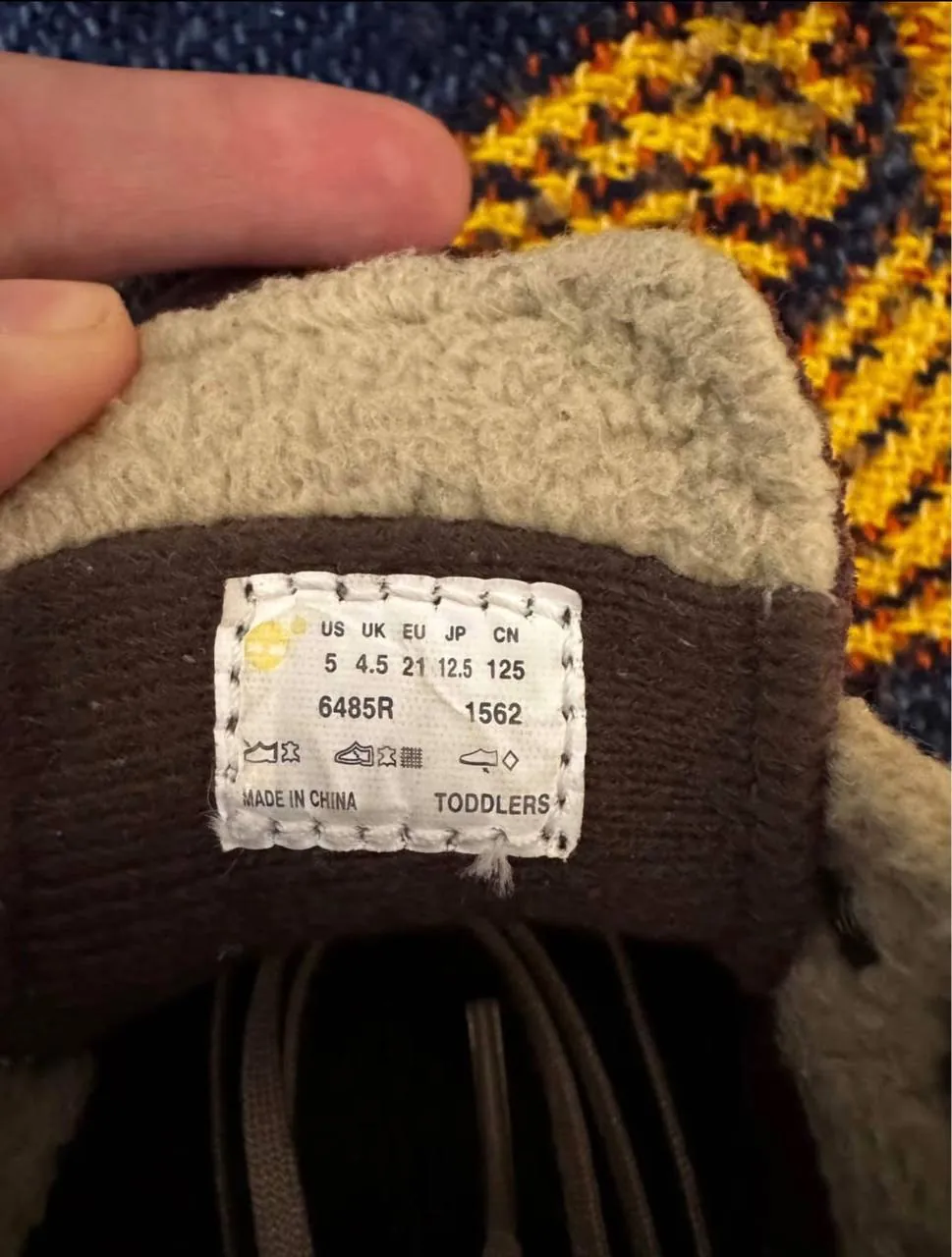 Детские ботиночки Timberland замша 12.5 см 3