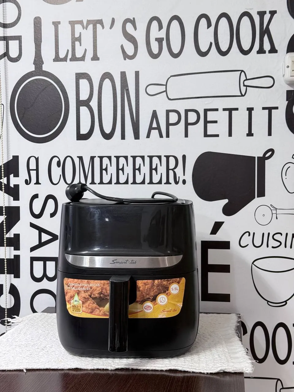 Аэрофритюрница Smart-tek Air Fryer 5.5 л б/у 1