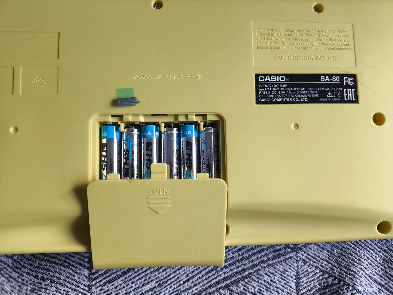 Синтезатор Casio SA-80 44 клавиши 2