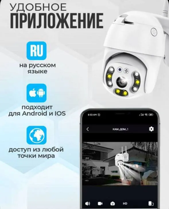 Умная камера видеонаблюдения 1