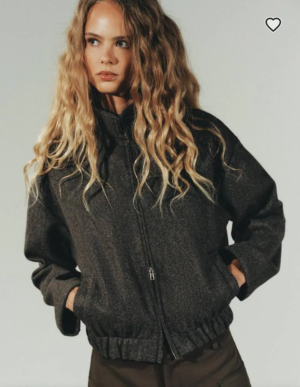 Бомбер тёплый Zara размер L 4