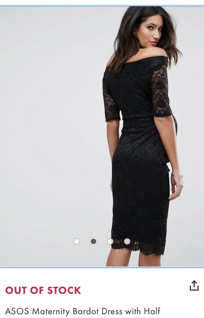 Платье для беременных ASOS чёрное 2